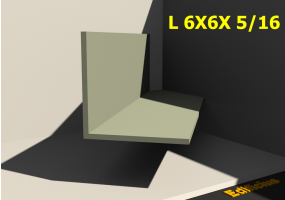 3D Profile - L 6X6X 5/16