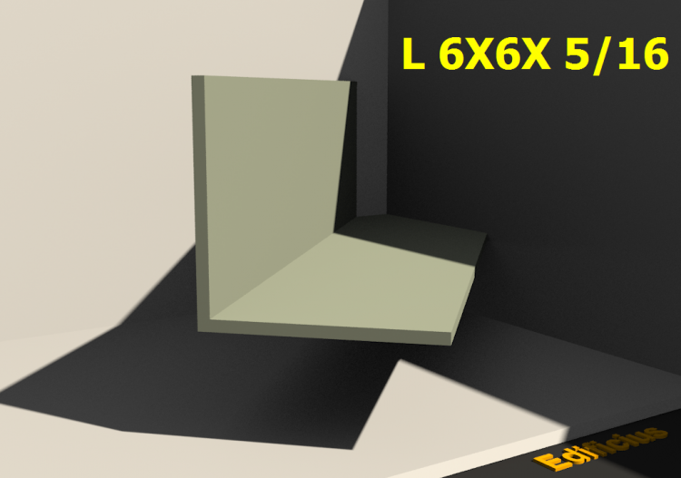 3D Profile - L 6X6X 5/16 - ACCA software