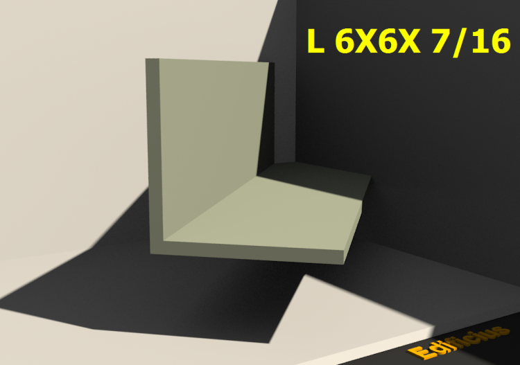 3D Profile - L 6X6X 7/16 - ACCA software