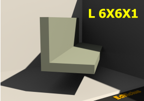 3D Profile - L 6X6X1