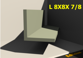 3D Profile - L 8X8X 7/8