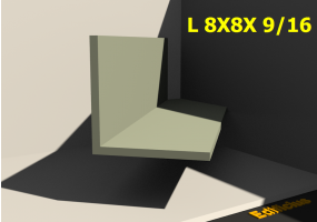 3D Profile - L 8X8X 9/16