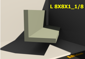 3D Profile - L 8X8X1_1/8