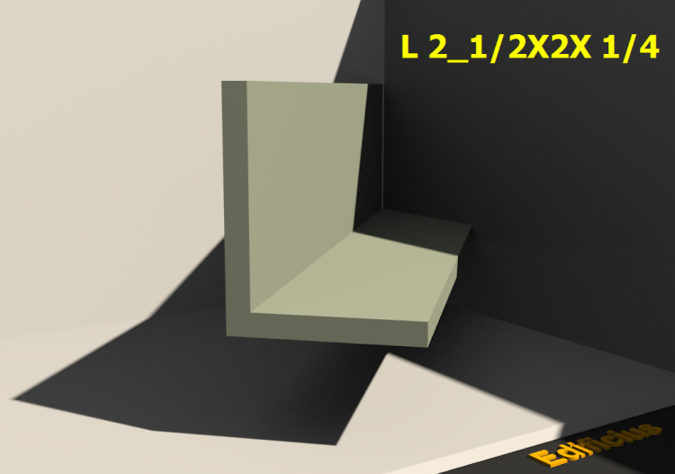 3D Profile - L 2_1/2X2X 1/4 - ACCA software