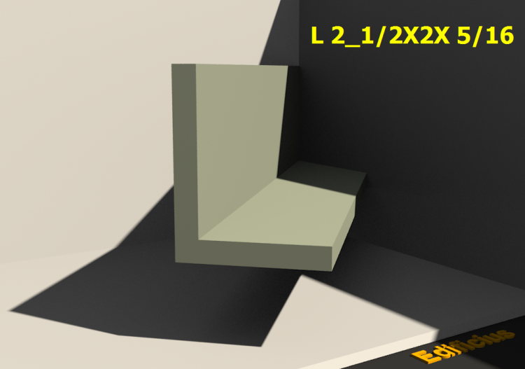 3D Profile - L 2_1/2X2X 5/16 - ACCA software