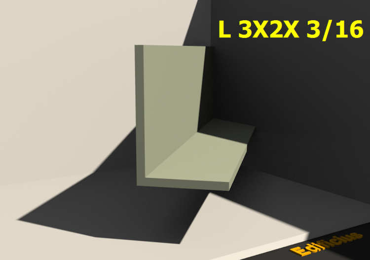 Perfilados 3D - L 3X2X 3/16 - ACCA software