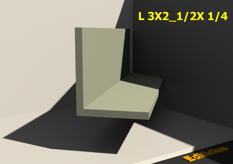 Perfilados 3D - L 3X2_1/2X 1/4 - ACCA software