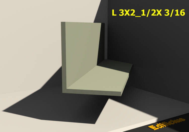 3D Profiles - L 3X2_1/2X 3/16 - ACCA software