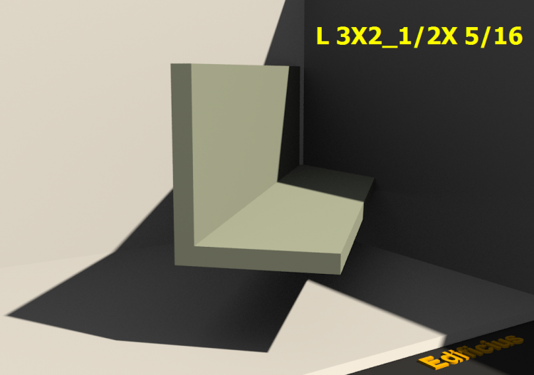 Perfilados 3D - L 3X2_1/2X 5/16 - ACCA software
