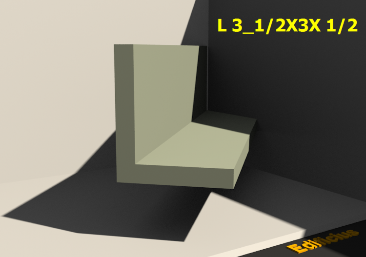 3D Profile - L 3_1/2X3X 1/2 - ACCA software