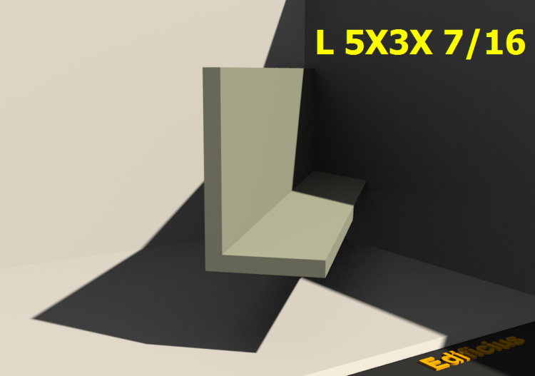 Profilés 3D - L 5X3X 7/16 - ACCA software