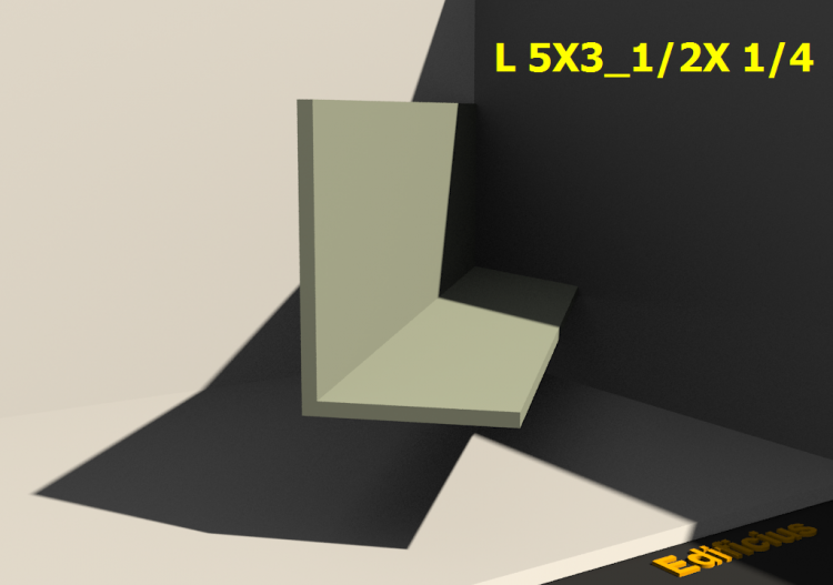 3D Profile - L 5X3_1/2X 1/4 - ACCA software