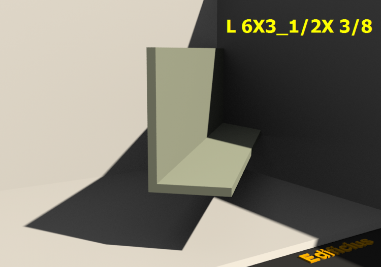 Perfilados 3D - L 6X3_1/2X 3/8 - ACCA software