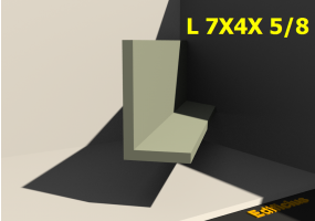 3D Profile - L 7X4X 5/8