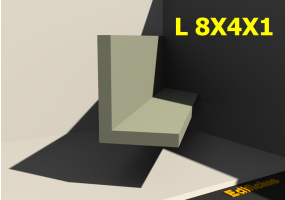 3D Profile - L 8X4X1
