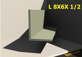 3D Profile - L 8X6X 1/2