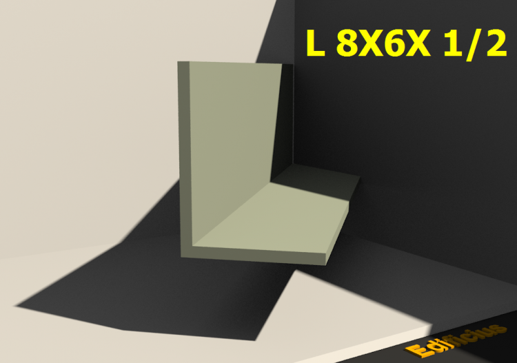 3D Profile - L 8X6X 1/2 - ACCA software