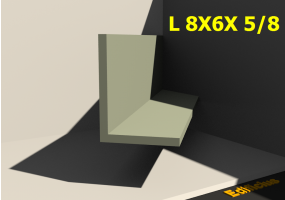 3D Profile - L 8X6X 5/8