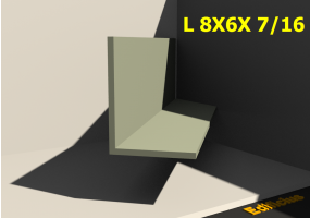 3D Profile - L 8X6X 7/16