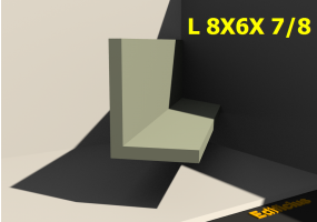 3D Profile - L 8X6X 7/8