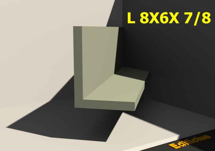 3D Profile - L 8X6X 7/8 - ACCA software