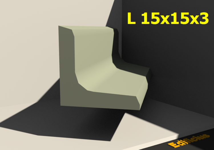 三维剖面 - L 15x15x3 - ACCA software