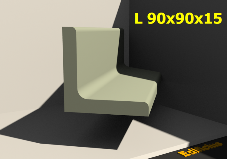 Profilati 3D - L 90x90x15 - ACCA software