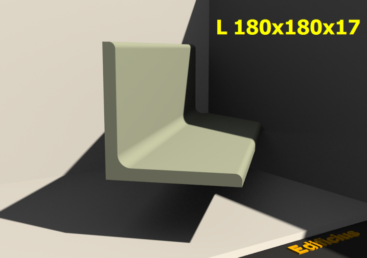 三维剖面 - L 180x180x17 - ACCA software