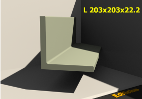 3D Profile - L 203x203x22.2