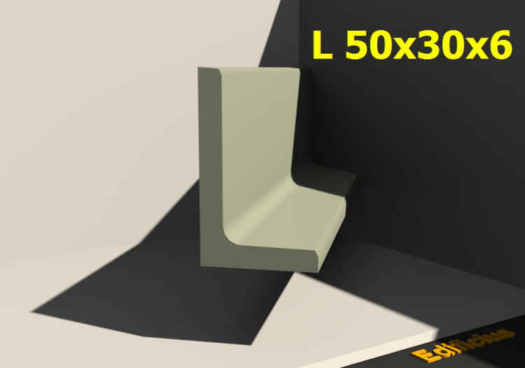 三维剖面 - L 50x30x6 - ACCA software