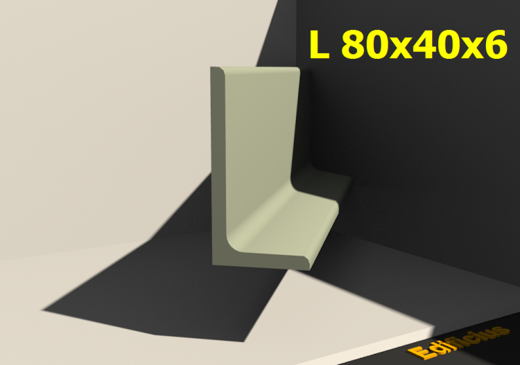 Profilés 3D - L 80x40x6 - ACCA software