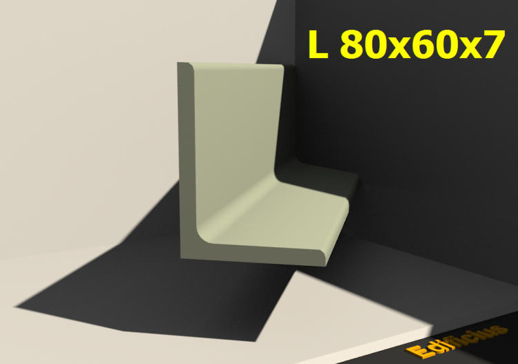 Profilés 3D - L 80x60x7 - ACCA software