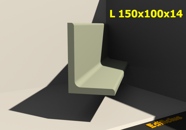 3D Profile - L 150x100x14 - ACCA software