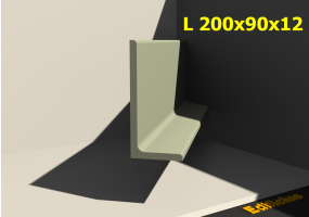 3D Profile - L 200x90x12
