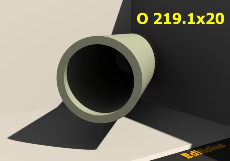 三维剖面 - O 219.1x20 - ACCA software