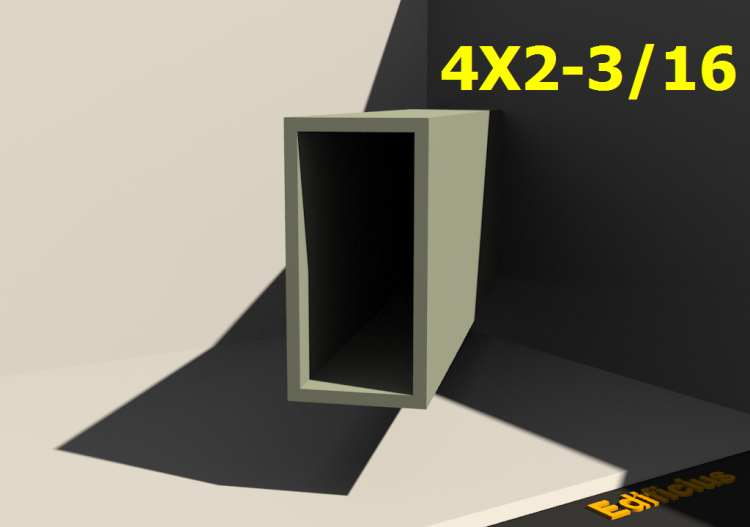 三维剖面 - 4X2-3/16 - ACCA software
