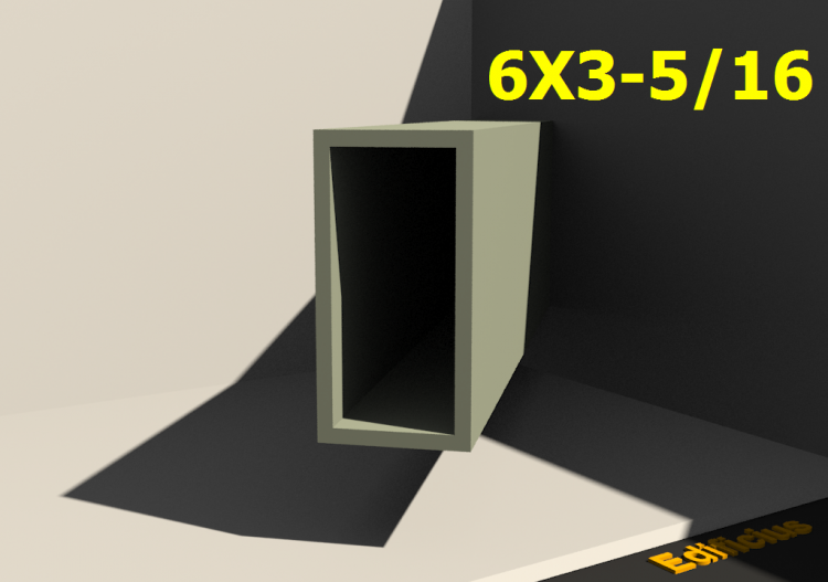 三维剖面 - 6X3-5/16 - ACCA software
