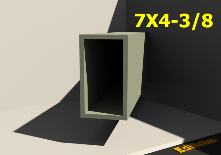 三维剖面 - 7X4-3/8 - ACCA software