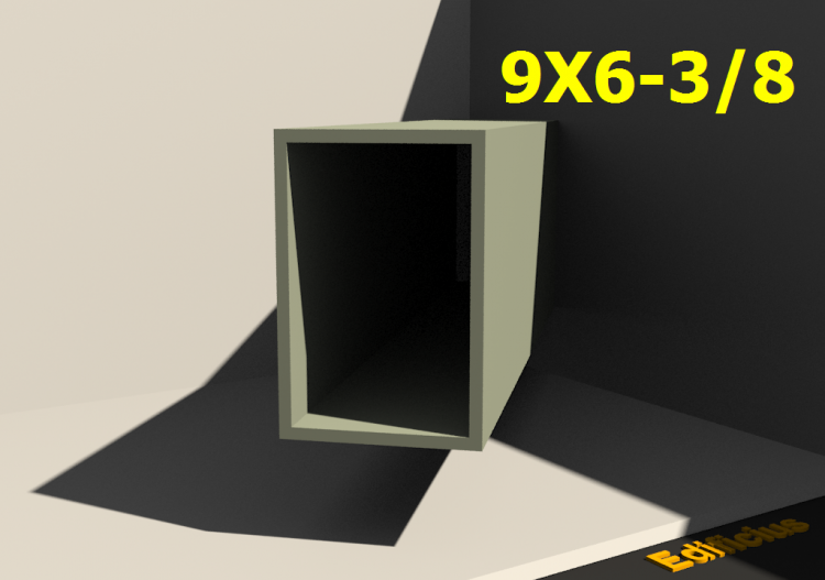 三维剖面 - 9X6-3/8 - ACCA software