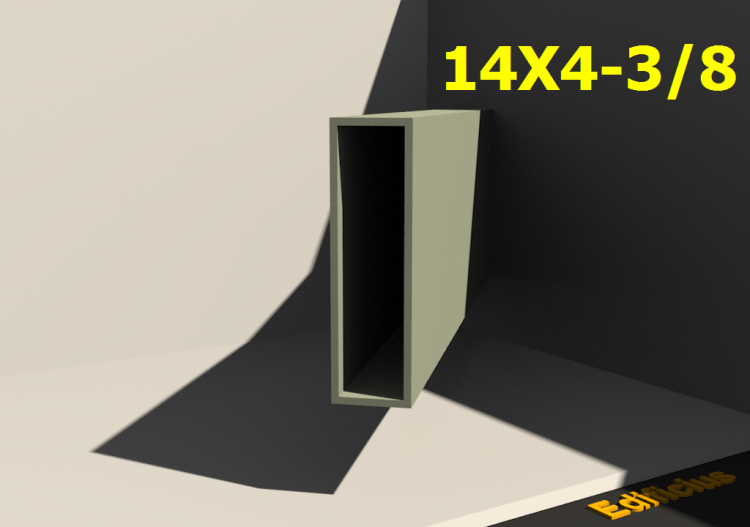 三维剖面 - 14X4-3/8 - ACCA software