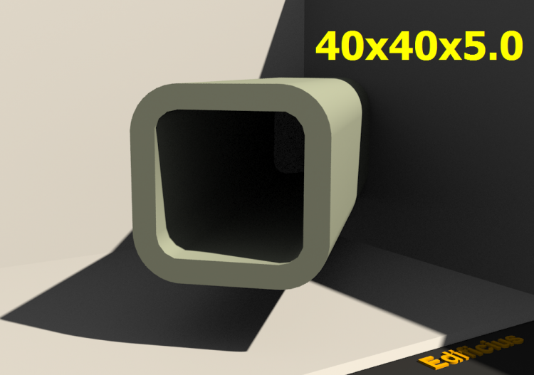 三维剖面 - 40x40x5.0 - ACCA software