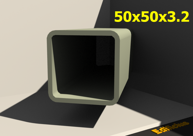 三维剖面 - 50x50x3.2 - ACCA software