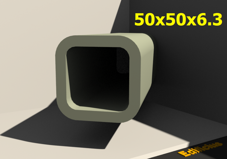 三维剖面 - 50x50x6.3 - ACCA software