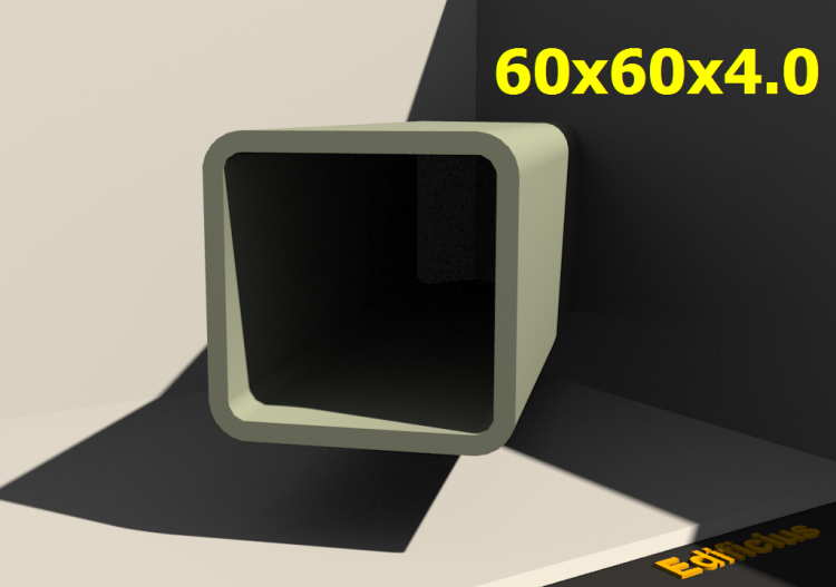 三维剖面 - 60x60x4.0 - ACCA software