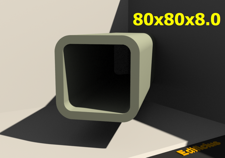 三维剖面 - 80x80x8.0 - ACCA software