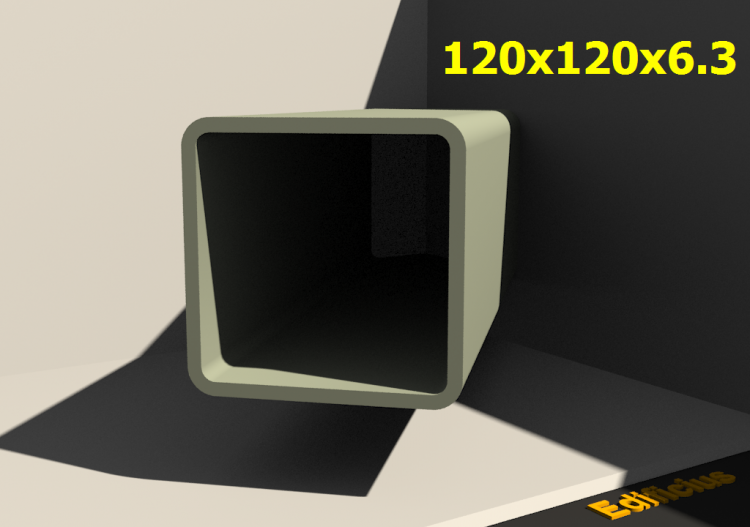 三维剖面 - 120x120x6.3 - ACCA software