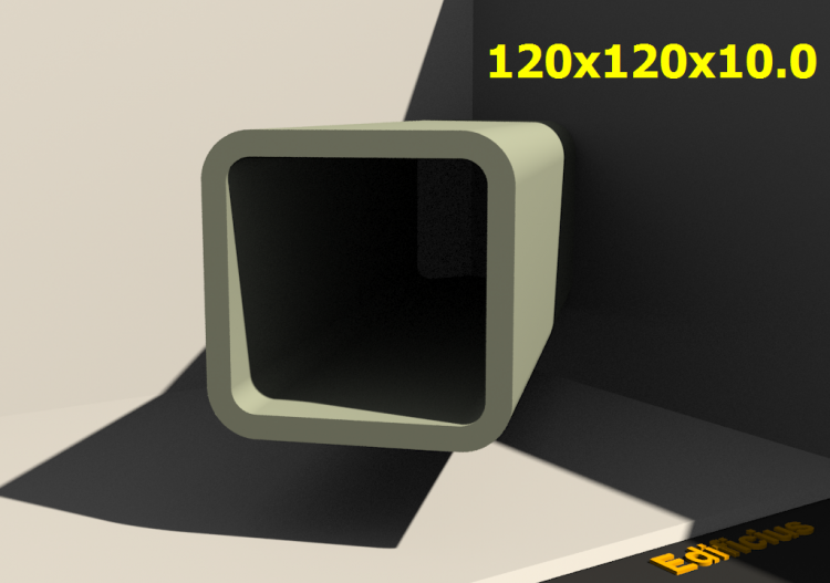 三维剖面 - 120x120x10.0 - ACCA software