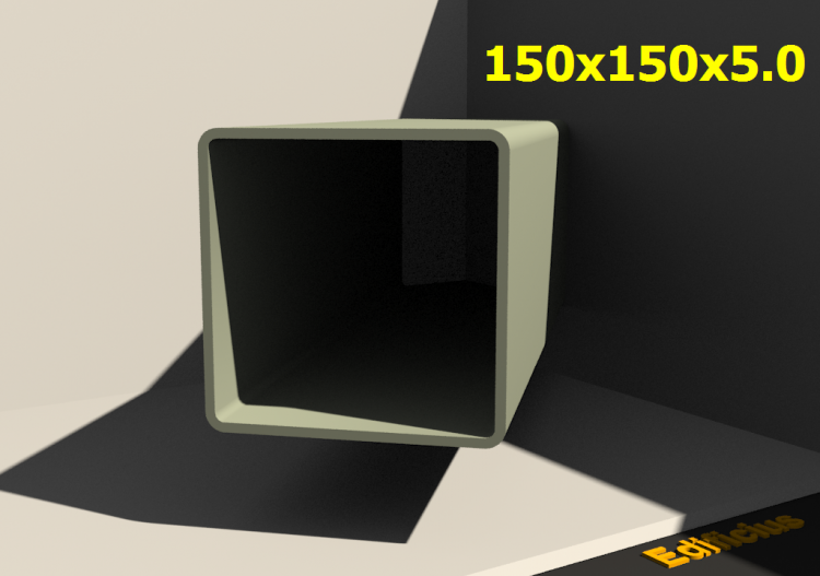 三维剖面 - 150x150x5.0 - ACCA software