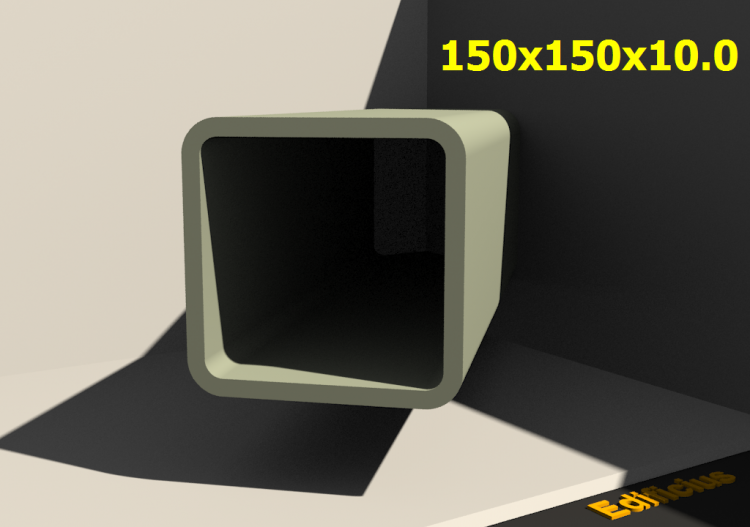 三维剖面 - 150x150x10.0 - ACCA software