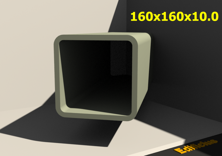三维剖面 - 160x160x10.0 - ACCA software